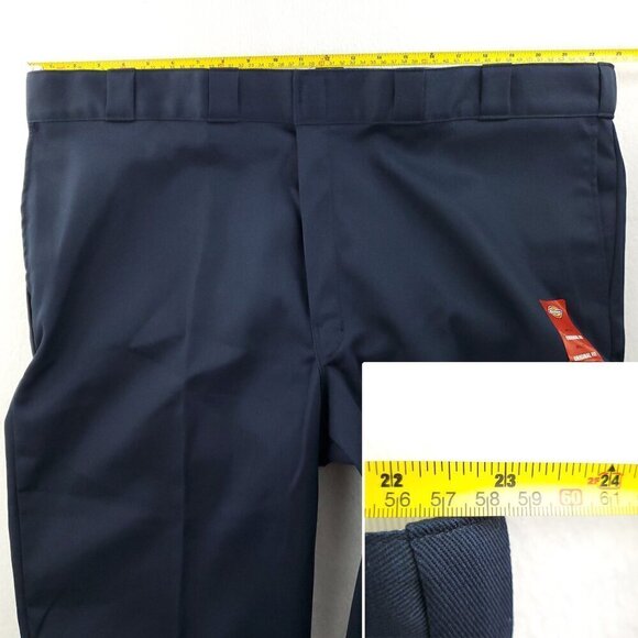 Dickies 874 Work Pants Flex Original Fit Navy Blue Men's 46x32 NWT - Picture 4 of 11